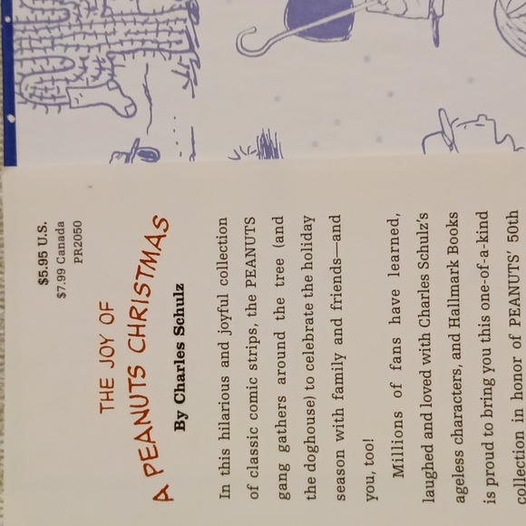 The Joy Of A Peanuts Christmas Book, 50 Years Of Comics, Hallmark, 2000 - Picture 5 of 11